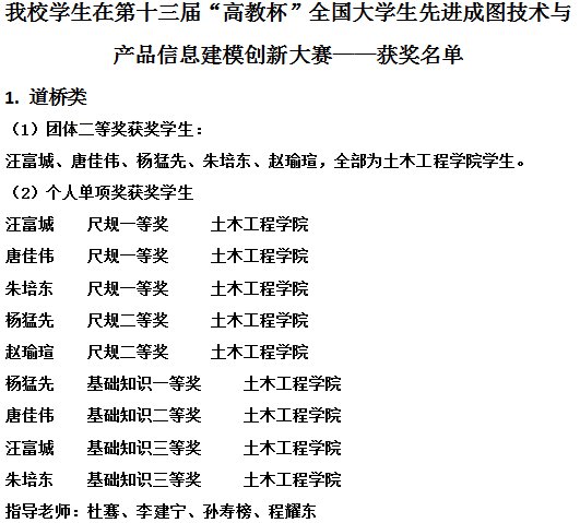 我校学生在第十三届“高教杯”全国大学生先进成图技术与产品信息建模创新大赛中获佳绩