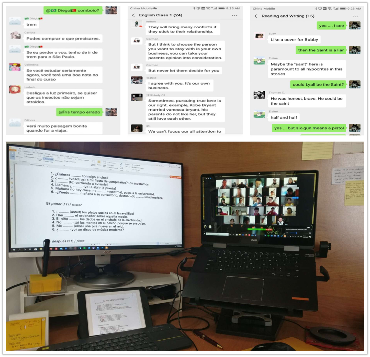 我校外籍教师积极做好疫情期间线上教学工作