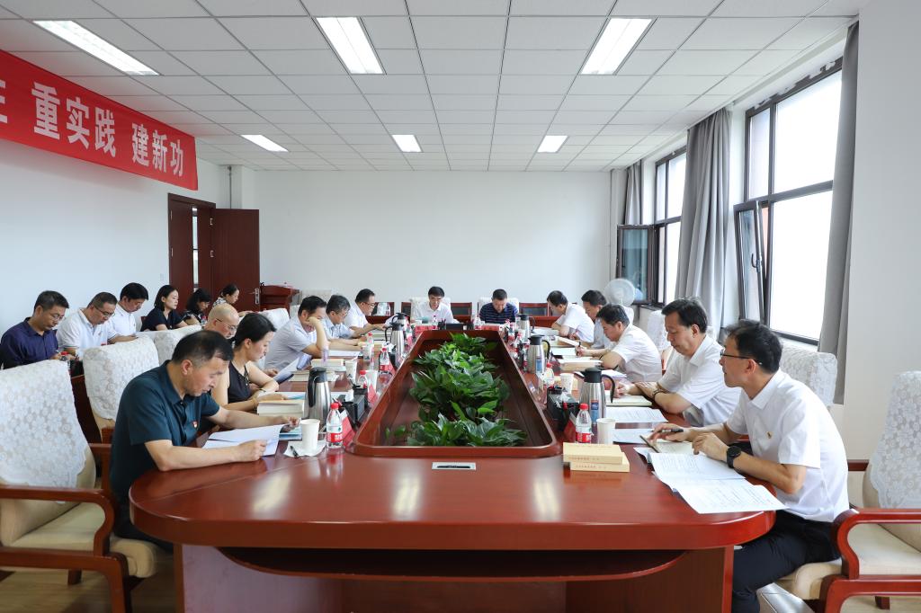 学校党委理论学习中心组开展主题教育专题民主生活会会前集中学习