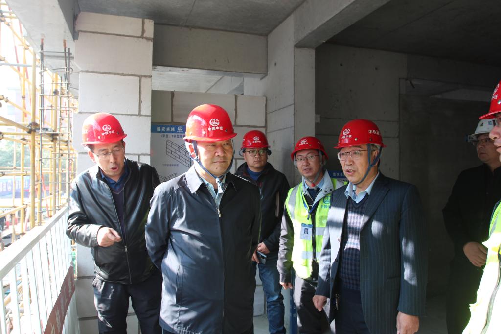 校领导检查在建项目进展情况