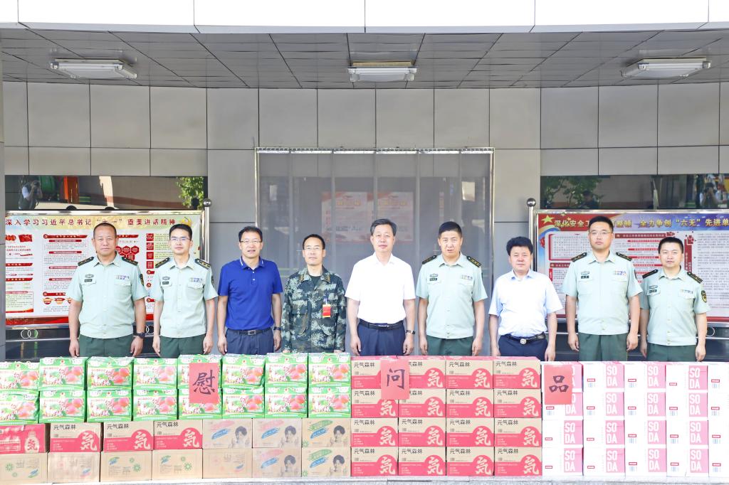副校长马军党一行赴武警甘肃机动支队开展“八一建军节”拥军慰问活动